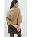 Yaya High neckline wide sleeve sweater