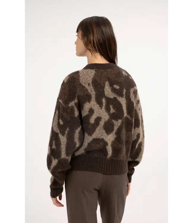 Yaya Knitted cardigan batwing sleeves