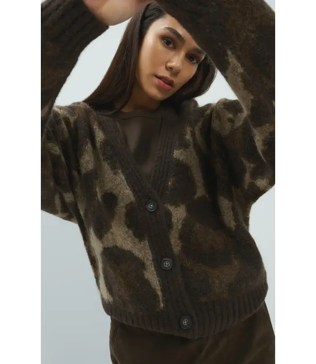 Yaya Knitted cardigan batwing sleeves