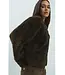 Yaya Oversized faux fur jacket