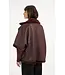 Yaya Oversized reversible faux fur jacket