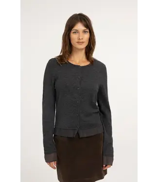 Yaya Cardigan w/woven detail