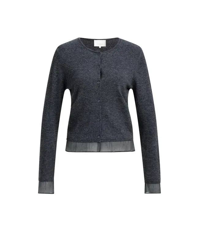 Yaya Cardigan w/woven detail