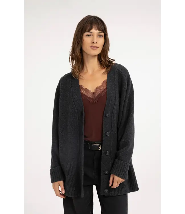 Yaya Cardigan in rib stitch