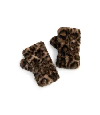 Yaya Faux leopard mittens