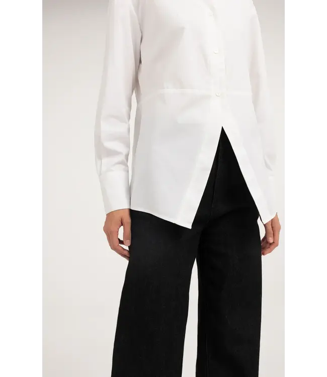 Yaya A-line blouse with high neck