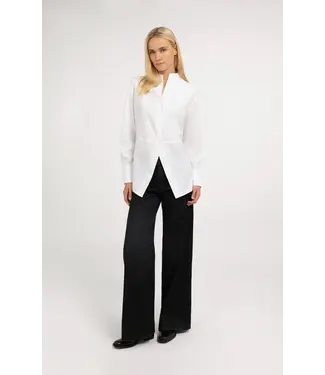 Yaya A-line blouse with high neck