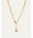 Jenny Bird Puffy heart necklace gold