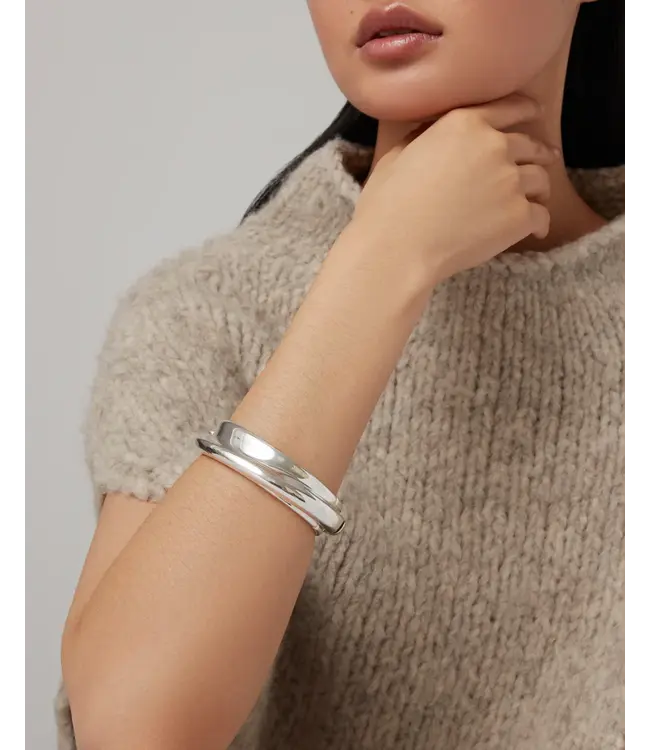 Jenny Bird Lennon bangle large silver