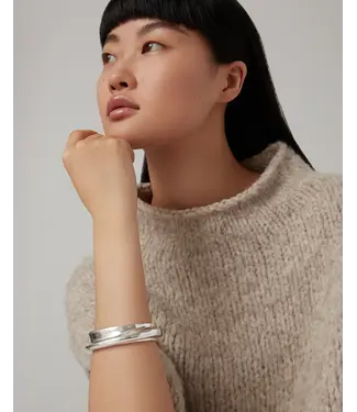 Jenny Bird Lennon bangle large silver