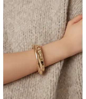Jenny Bird Lennon bangle gold large