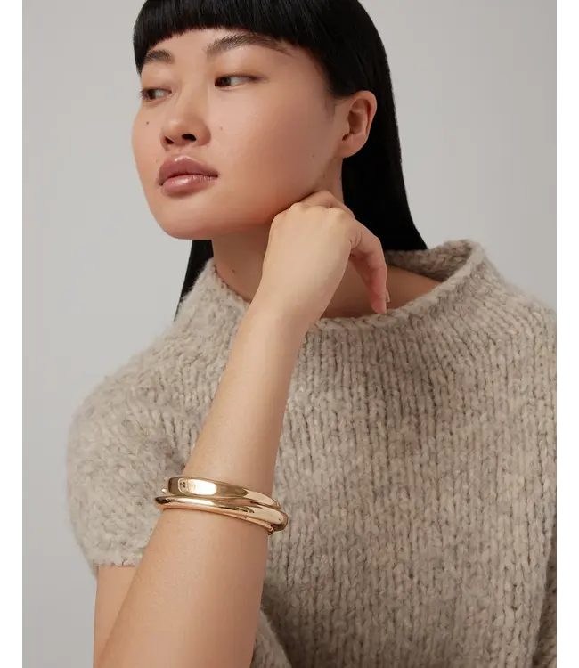Jenny Bird Lennon bangle gold large