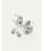 Jenny Bird Leona hoops silver