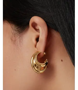 Jenny Bird Leona hoops gold