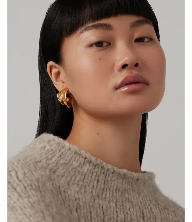 Jenny Bird Leona hoops gold