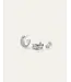 Jenny Bird Mini Lennon hoops silver