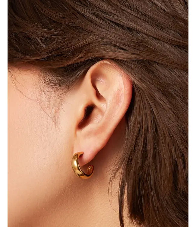Jenny Bird Staple hoops small gold