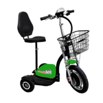 Freedom Scooters GREEN Freedom 500 Scooter w/ Metal Basket