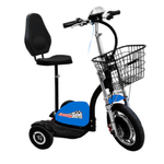 Freedom Scooters BLUE Freedom 500 Scooter w/ Metal Basket