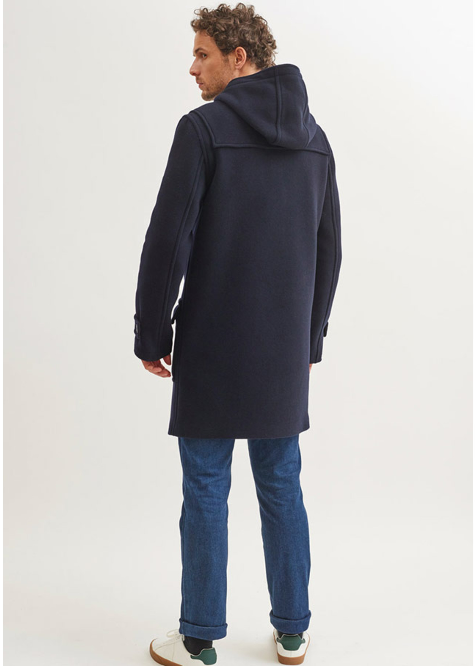 SAINT-JAMES Duffle Coat original en drap de laine Antarctique II-Homme