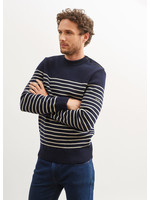 SAINT-JAMES Pull marin rayé Saint-James en pure laine vierge - BINIC