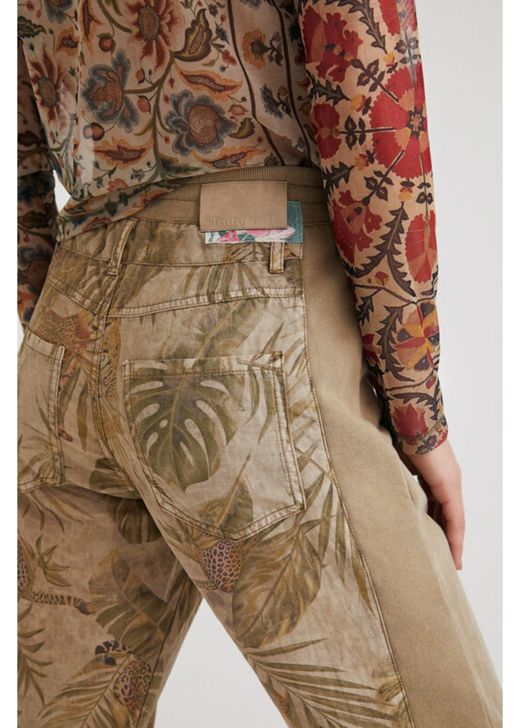 DESIGUAL Pantalon hybride tropical-Femme