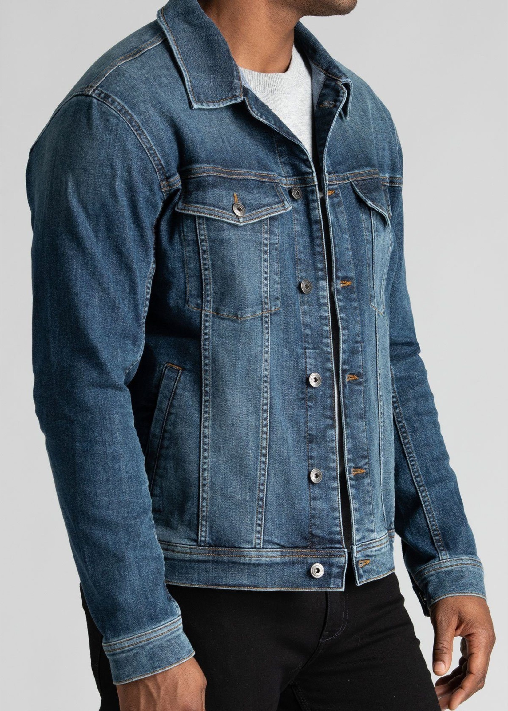 DUER Veste en jeans extensible résistant à l'eau-Homme