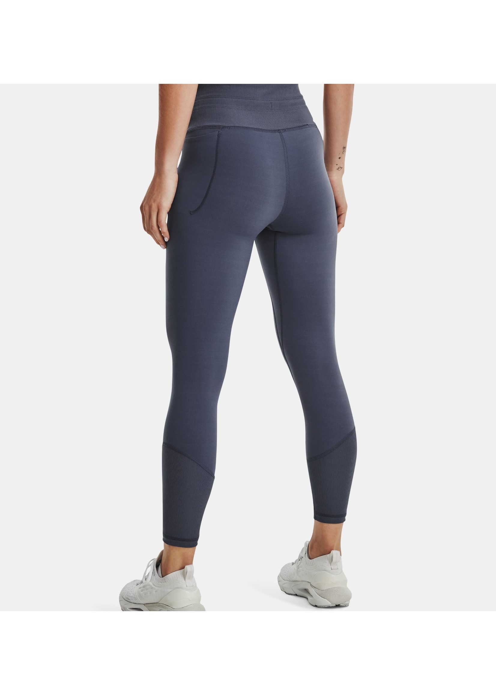 Under Armour Training Meridian ribbed leggings in dark grey