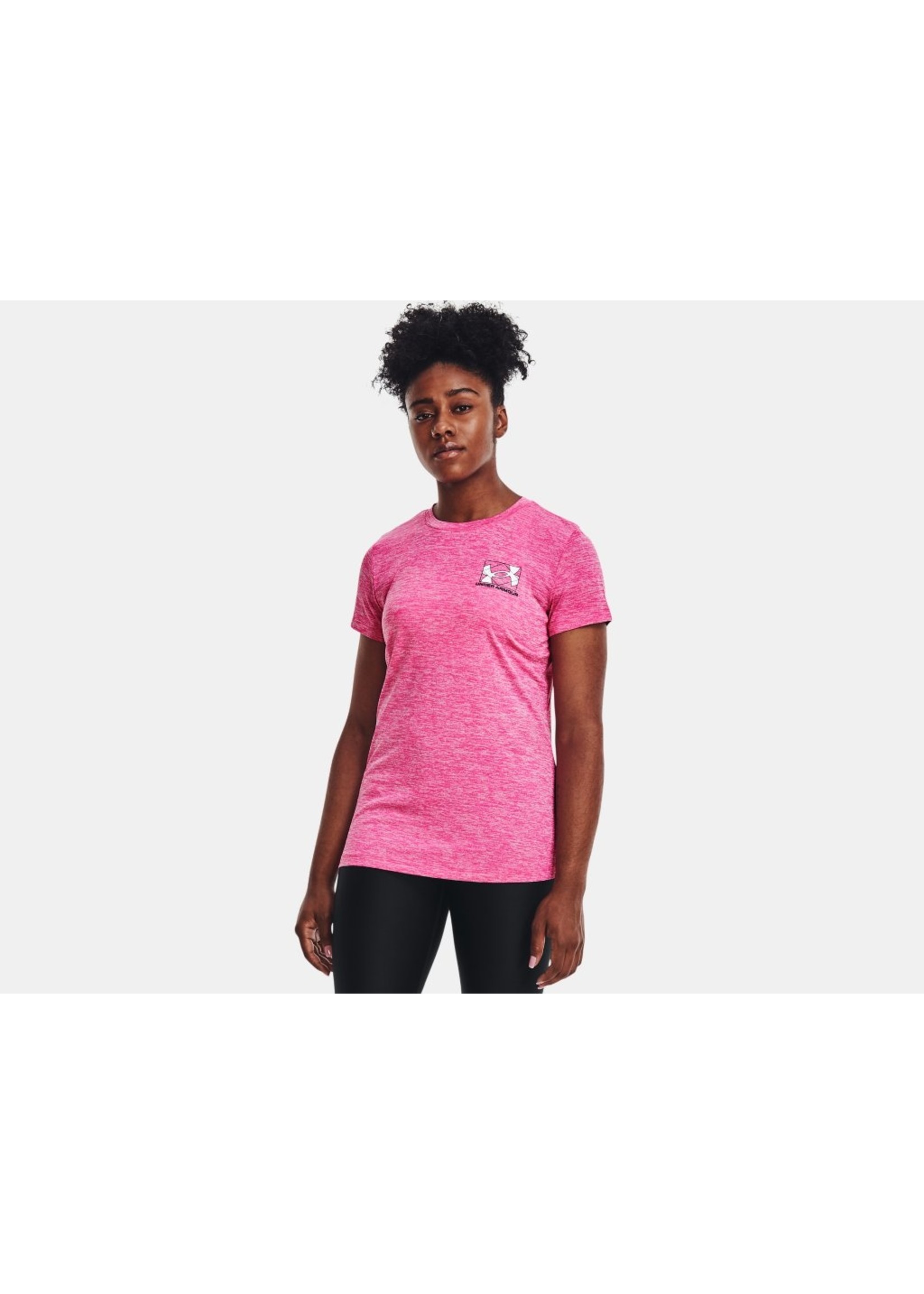 UA Tech Twist-Chandail à encolure en rond par Under Armour-Femme