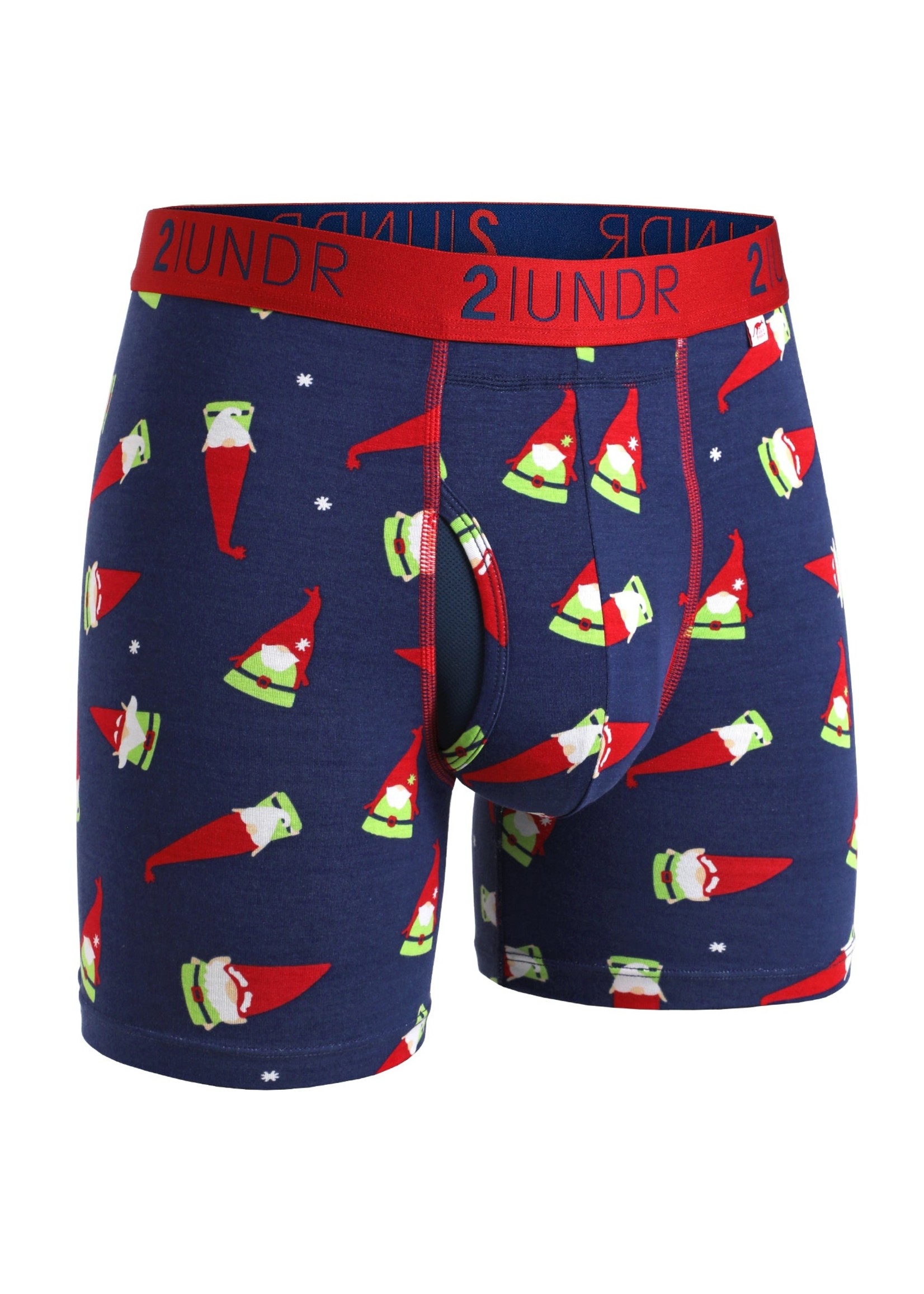 2|UNDR Combo Boxer 6'' et chaussette avec motif Gnomes-Homme