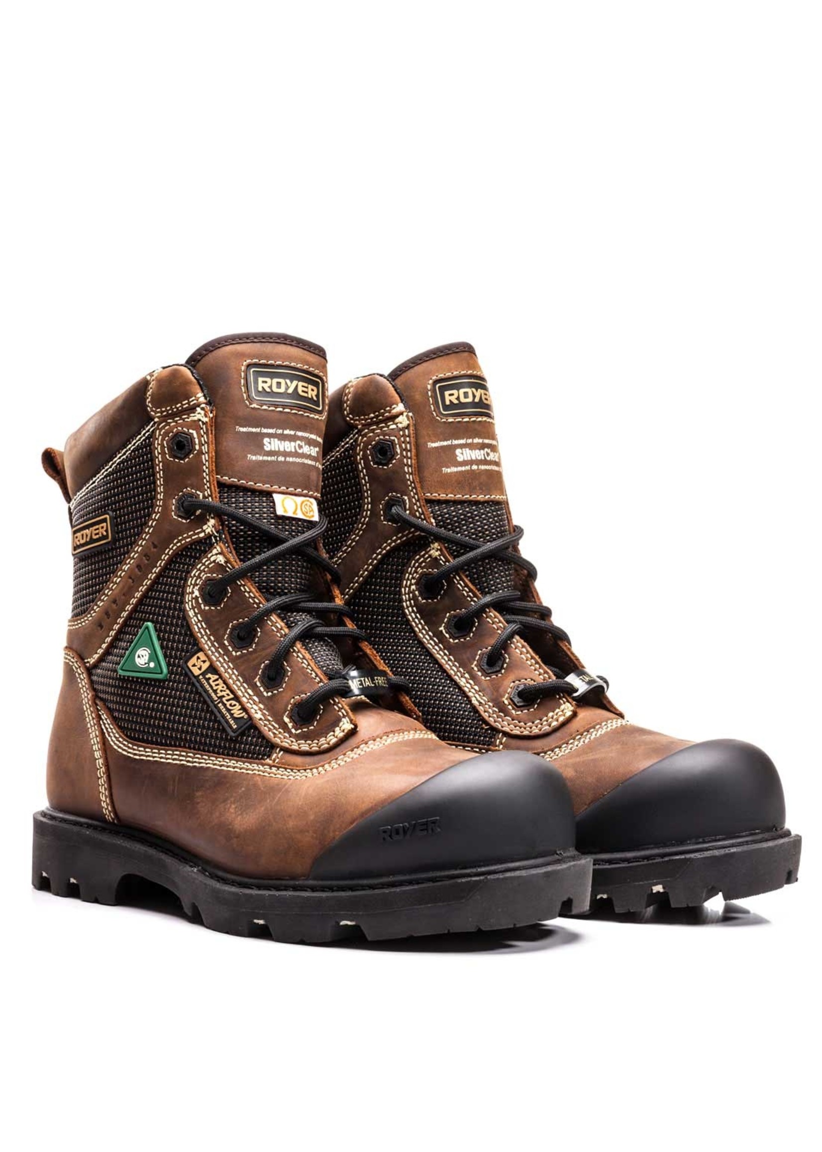ROYER 8" FLX™ Metal-Free Waterproof Work Boots