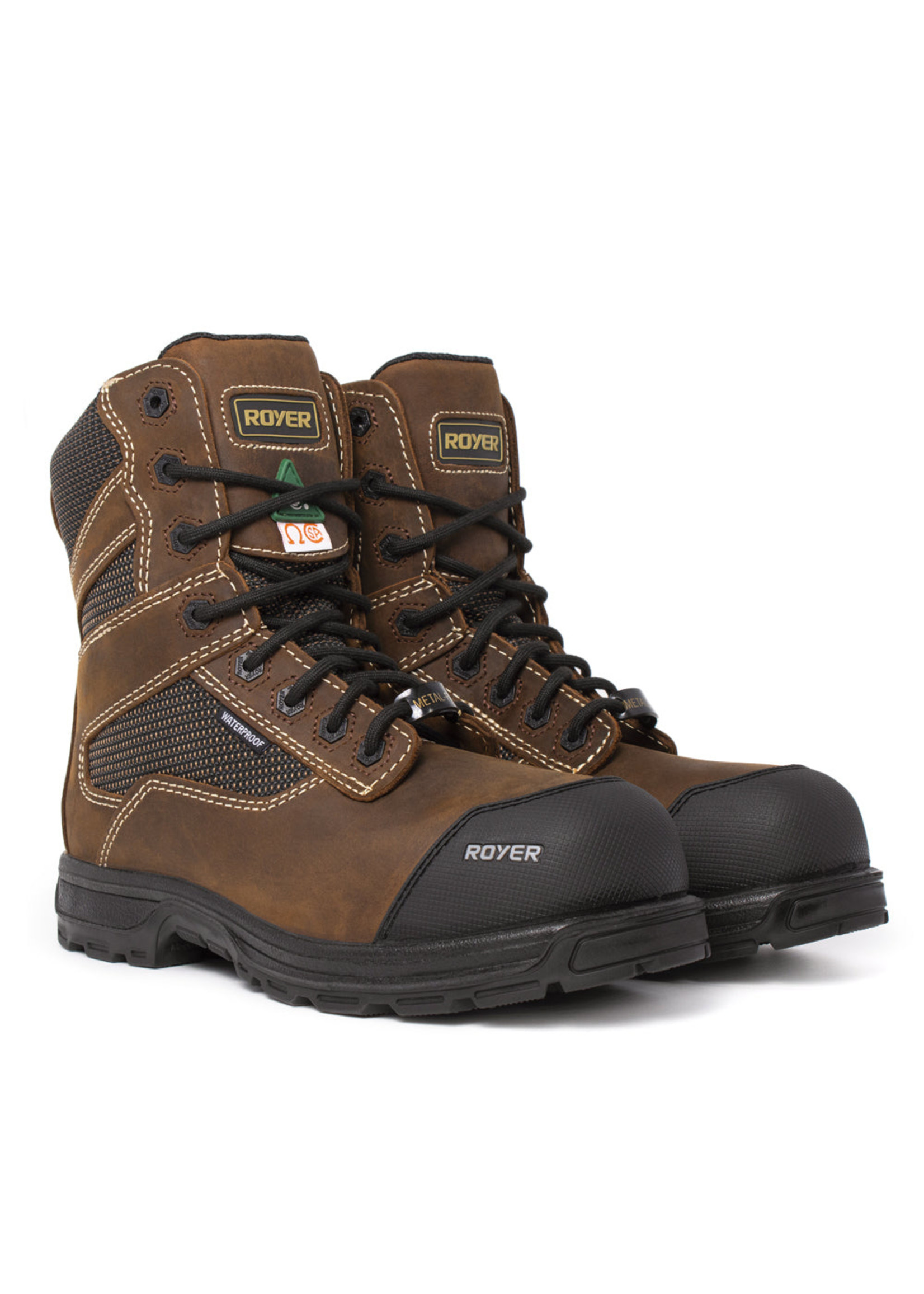 ROYER 8" AGILITY™ AIRFLOW Metal-Free Waterproof Work Boots