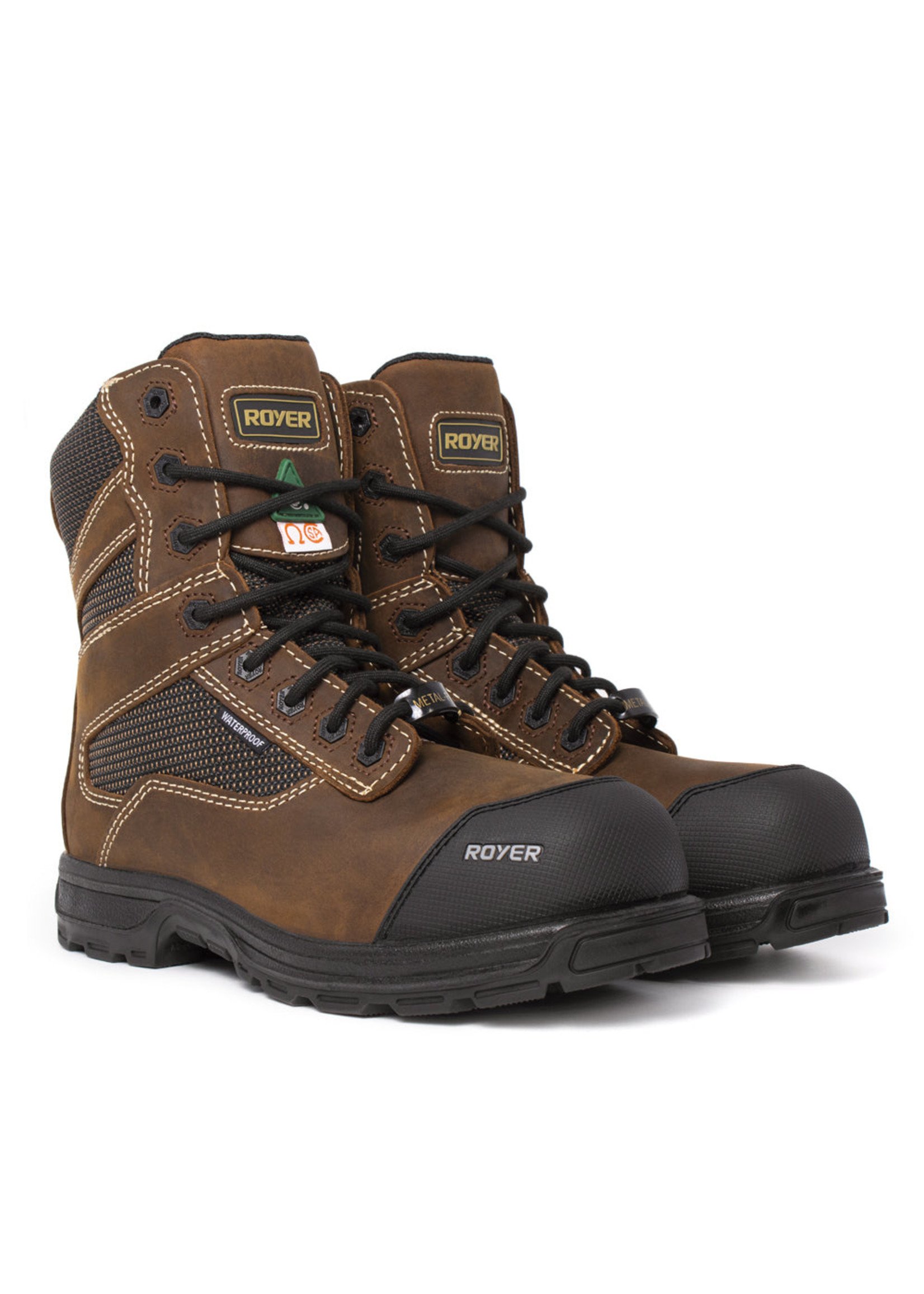 ROYER Bottes de travail 8" AGILITY™ AIRFLOW sans métal et imperméable