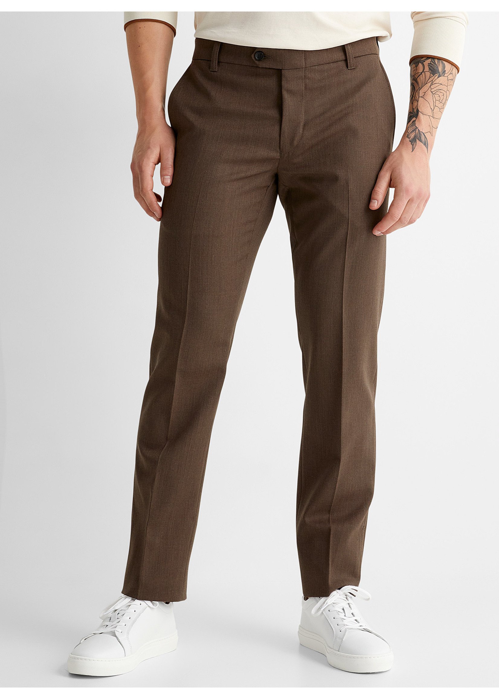 CITADIN Pantalon habillé coupe droite-Homme