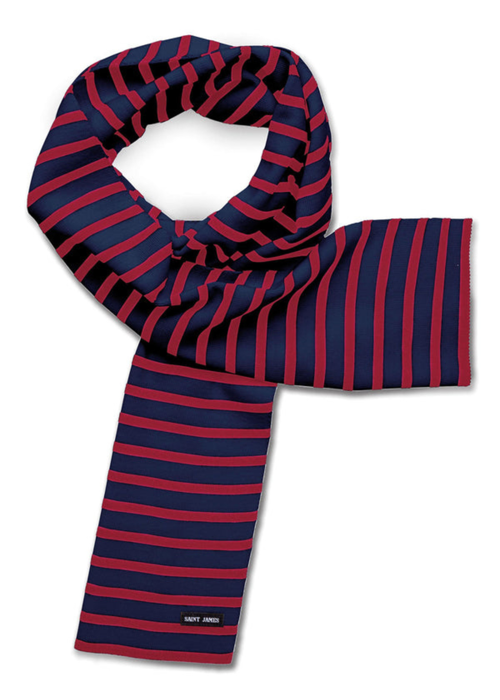 SAINT-JAMES Duguay striped scarf in wool blend