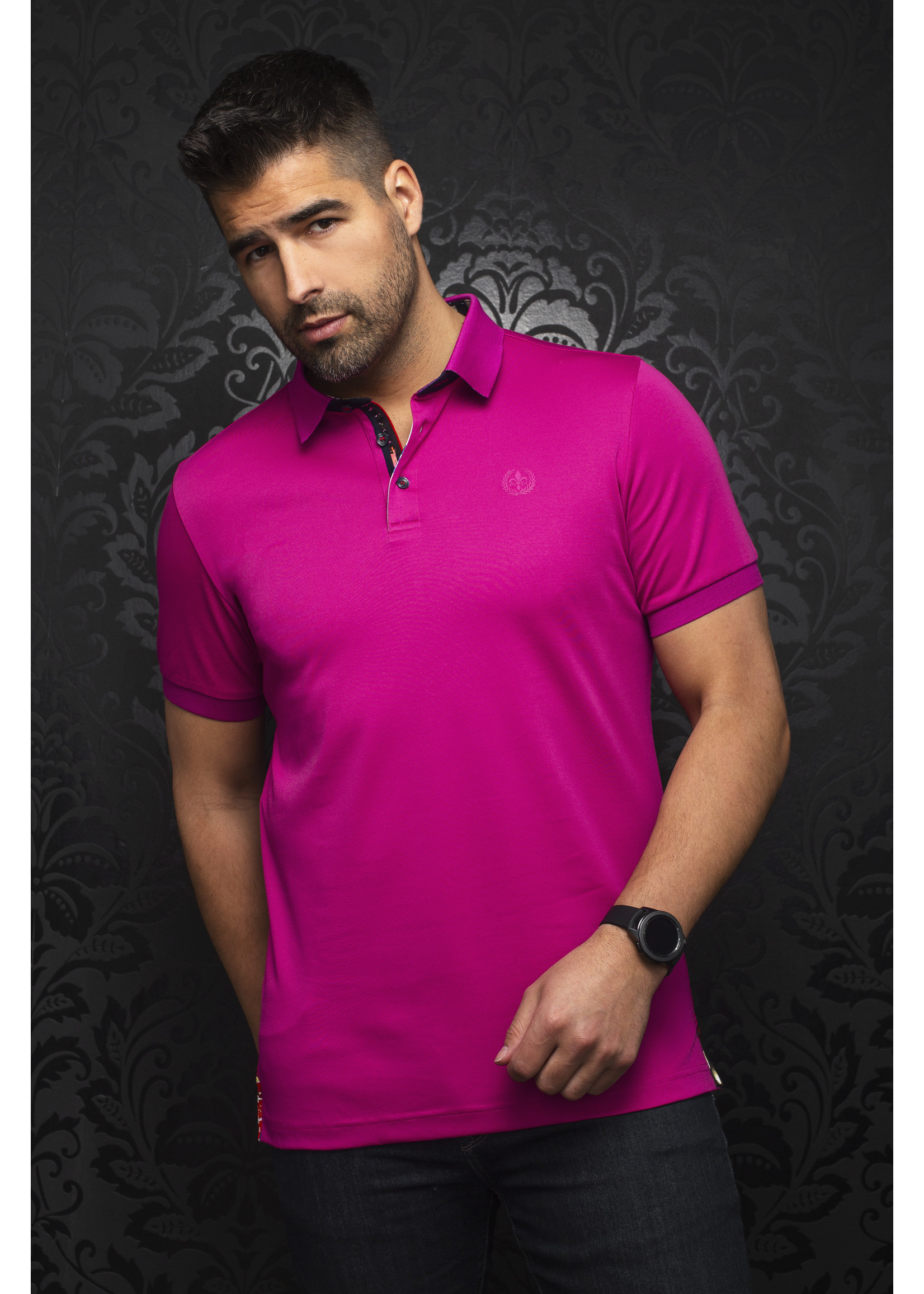 AU NOIR Chandail polo Eagle pour homme - 18 couleurs disponibles
