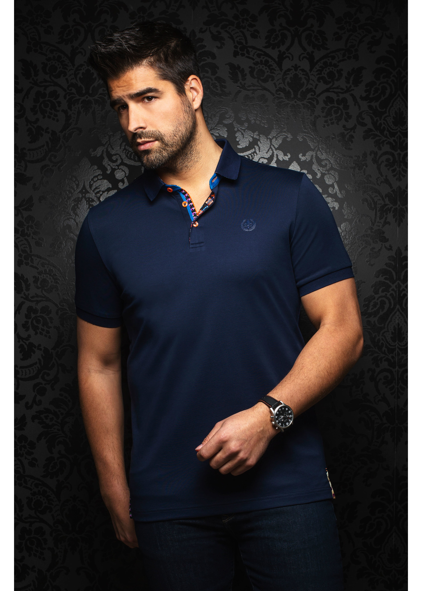 AU NOIR Chandail polo Eagle-Homme