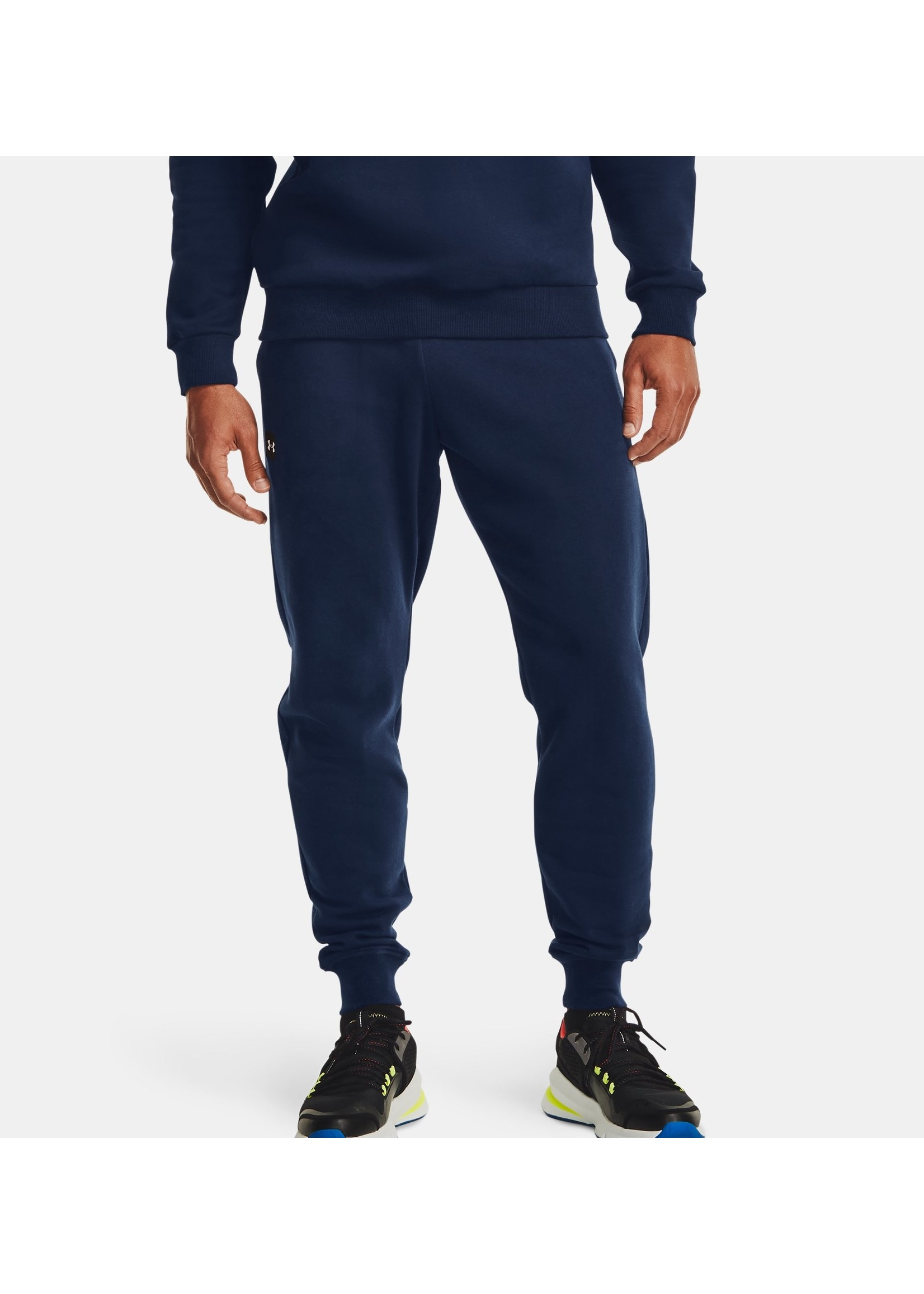 UNDER ARMOUR Pantalon en molleton UA Rival avec élastique à la cheville-Homme