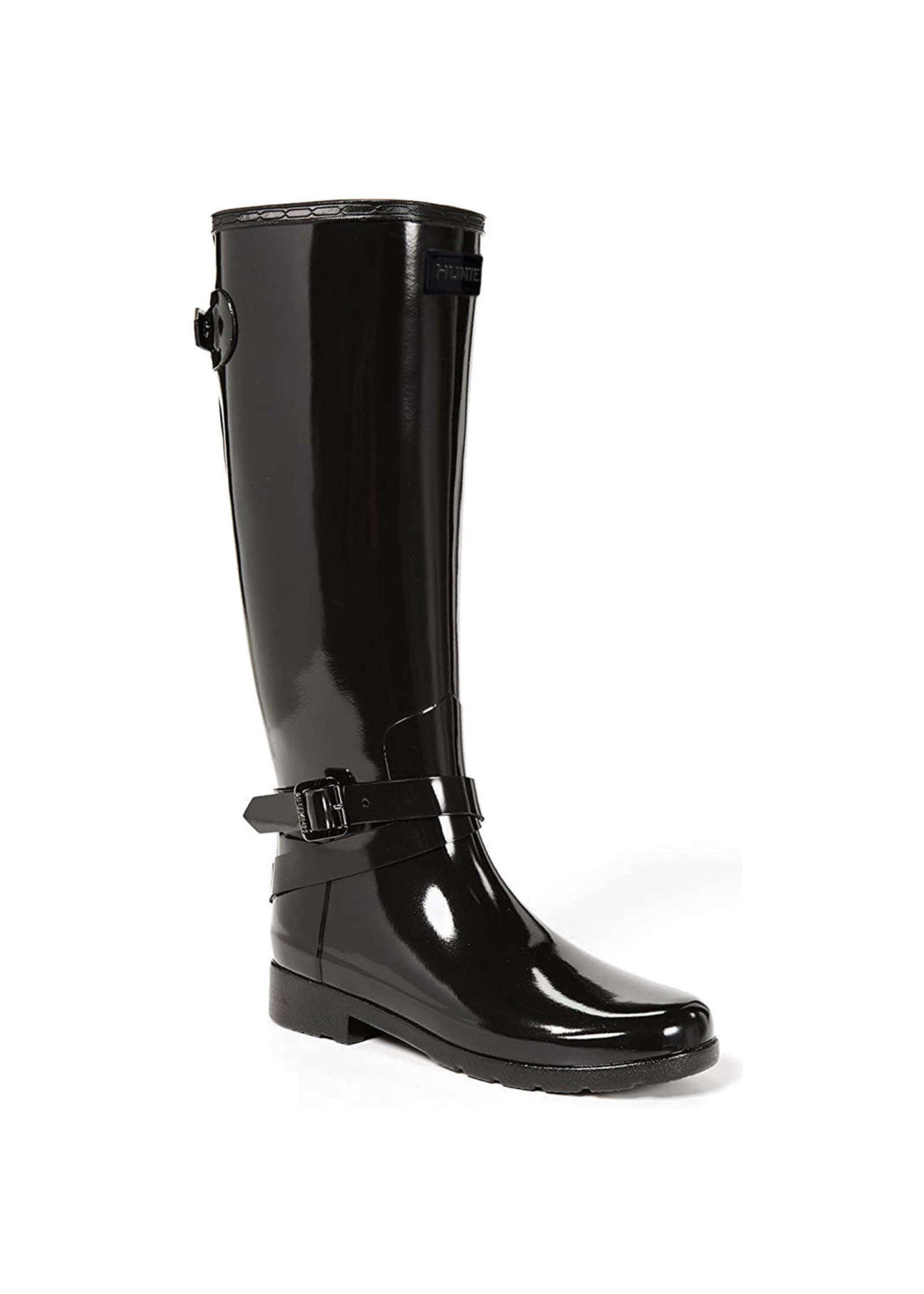 HUNTER Women's Refined Slim Fit Adjustable Tall Gloss Rain Boots