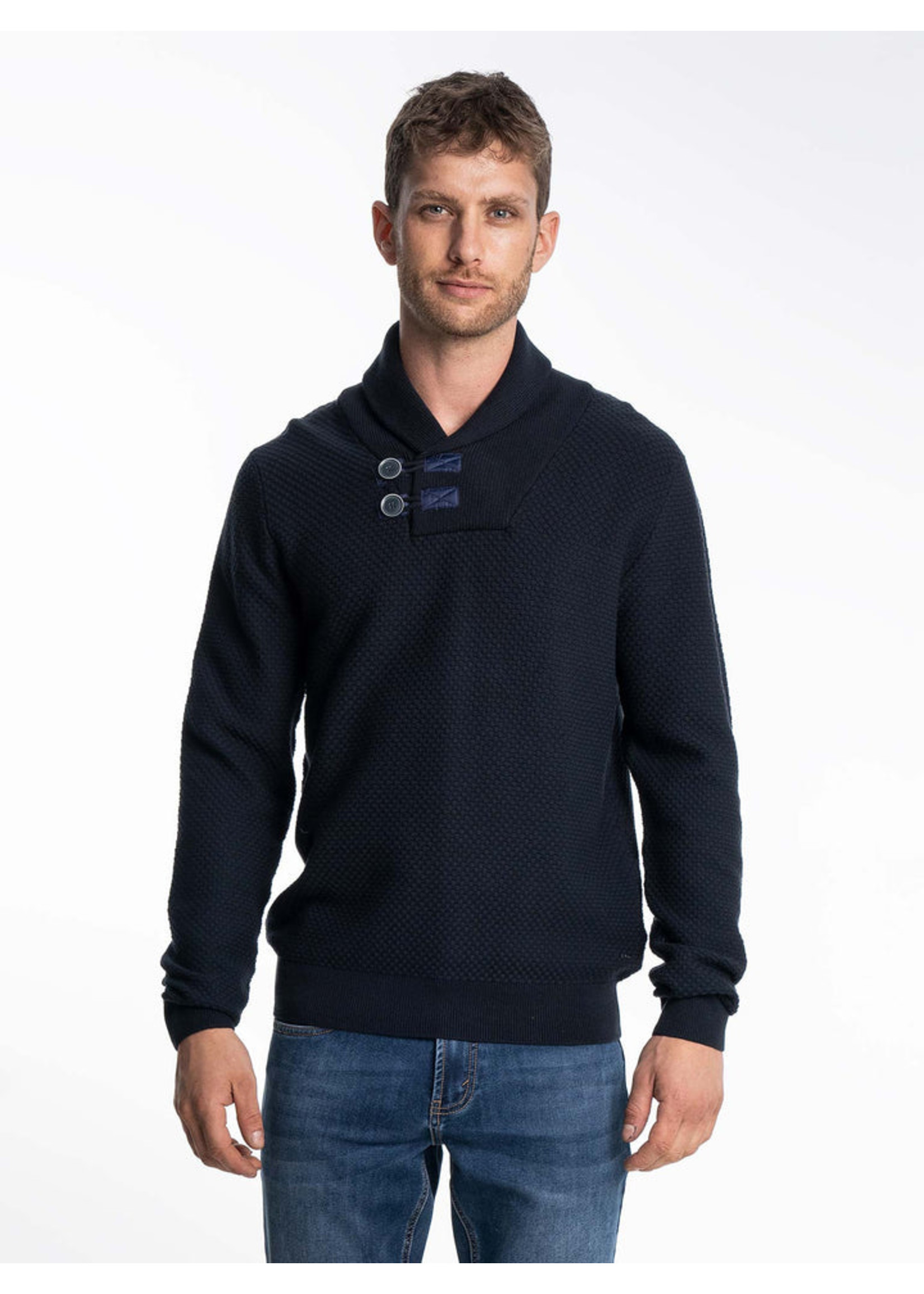 LOIS JEANS & JACKETS Men's Gilbert sweater with college collar