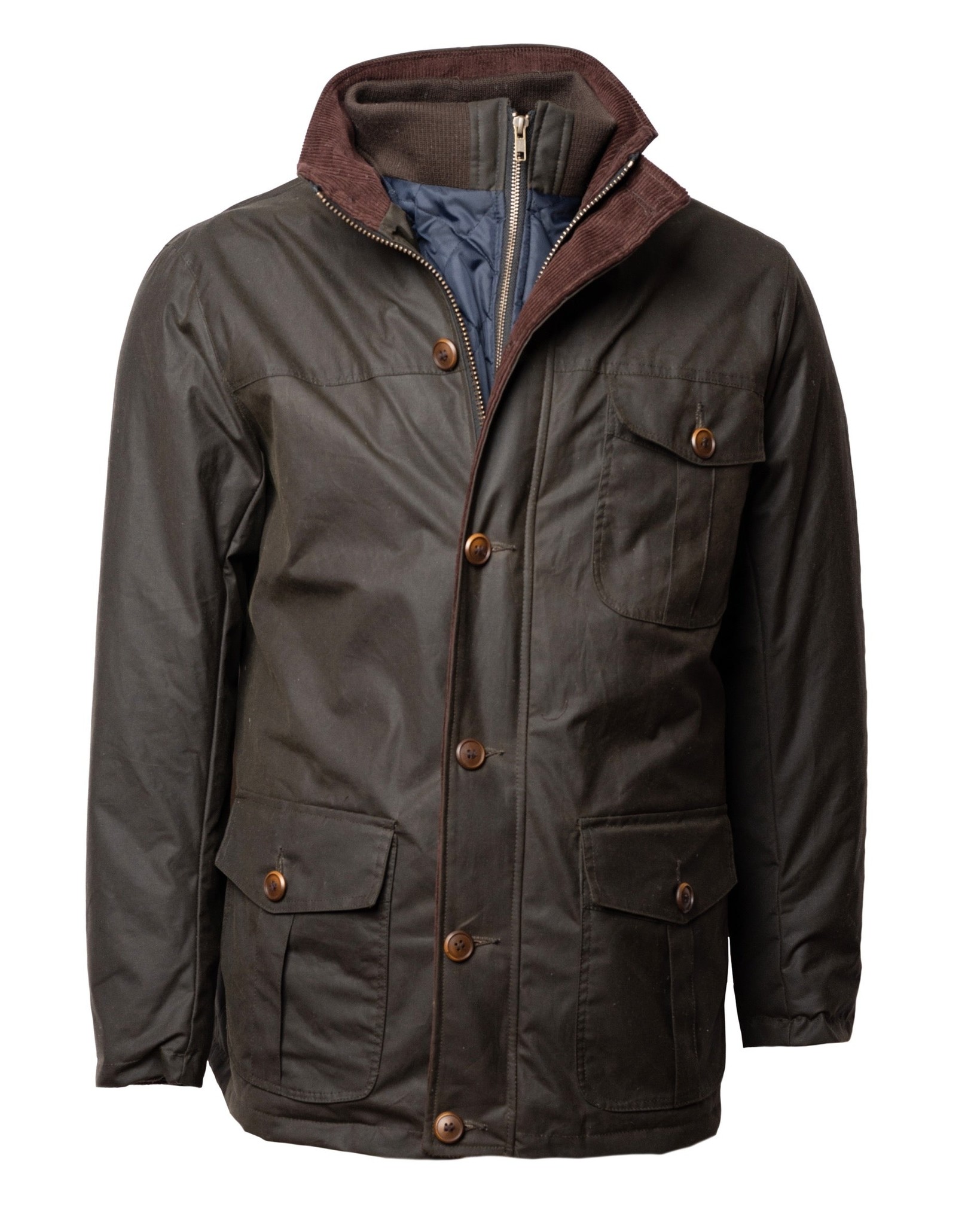 BRITISH MILLERAIN CAR COAT 6 BUTTON ZIPPERED CLOSURE Lacroix