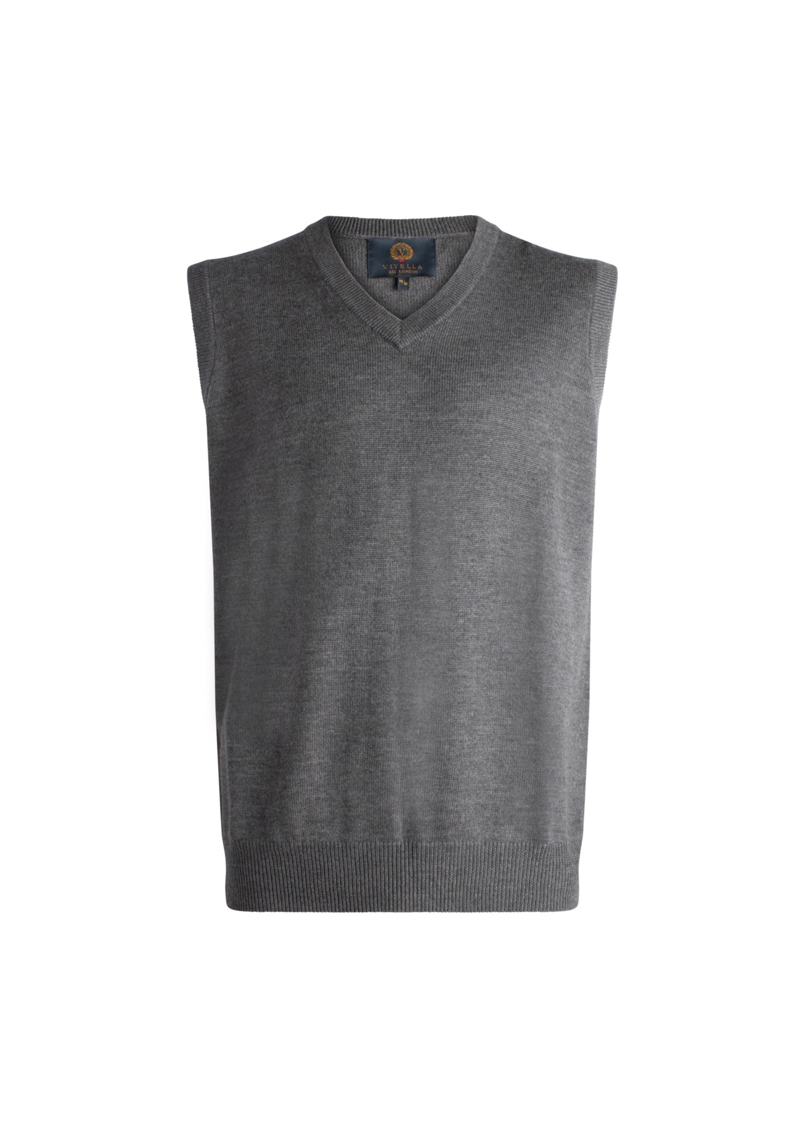 VIYELLA Chandail débardeur en laine mérinos pour homme - 7 couleurs disponibles