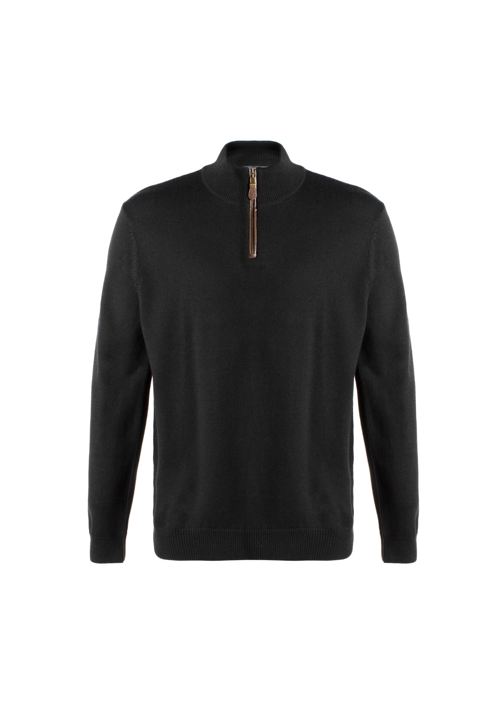 VIYELLA EXTRA FINE 'ZEGNA BARUFFA' MERINO WOOL QUARTER-ZIP SWEATER