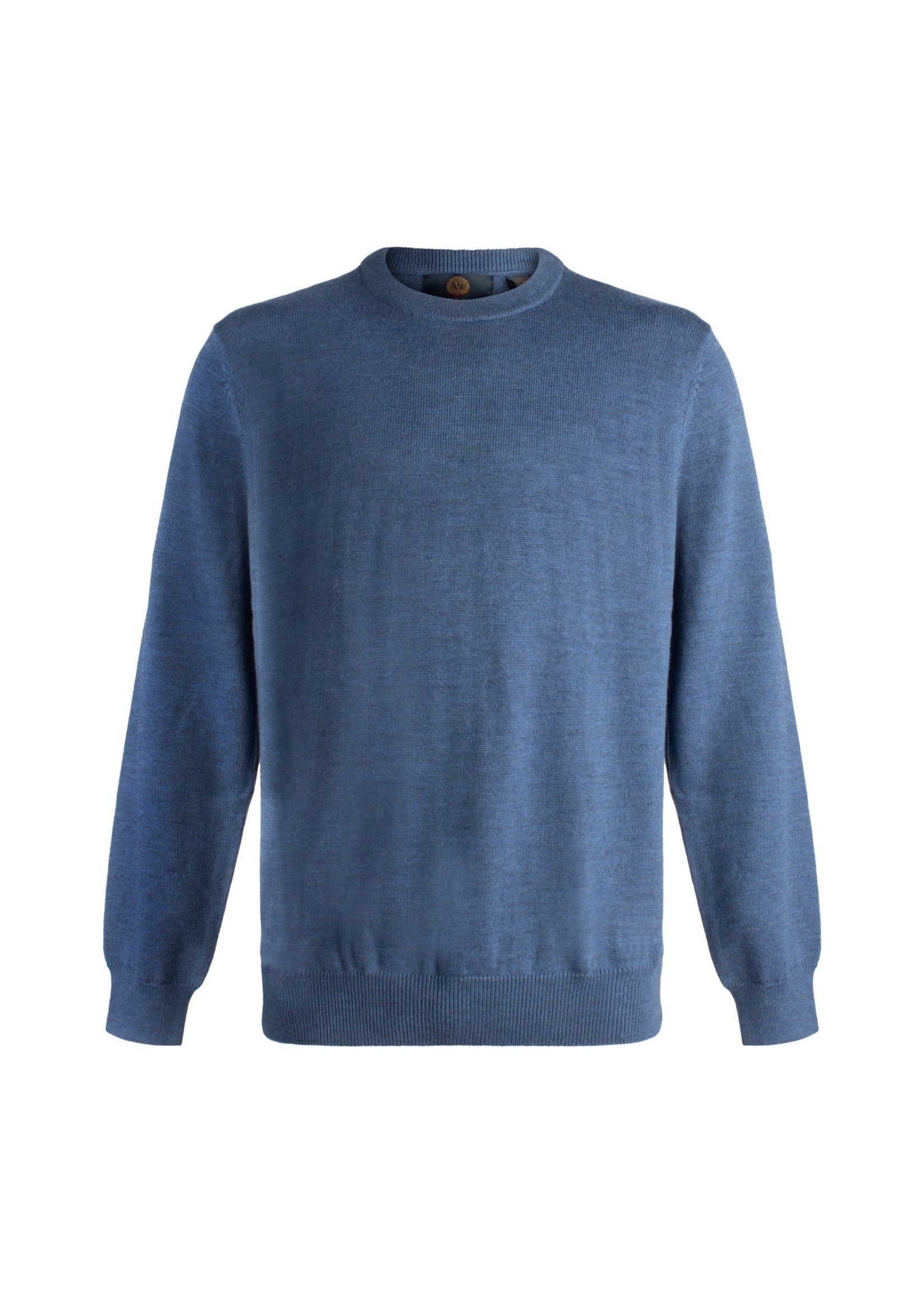 VIYELLA Chandail en laine mérinos col en rond - 10 couleurs disponibles