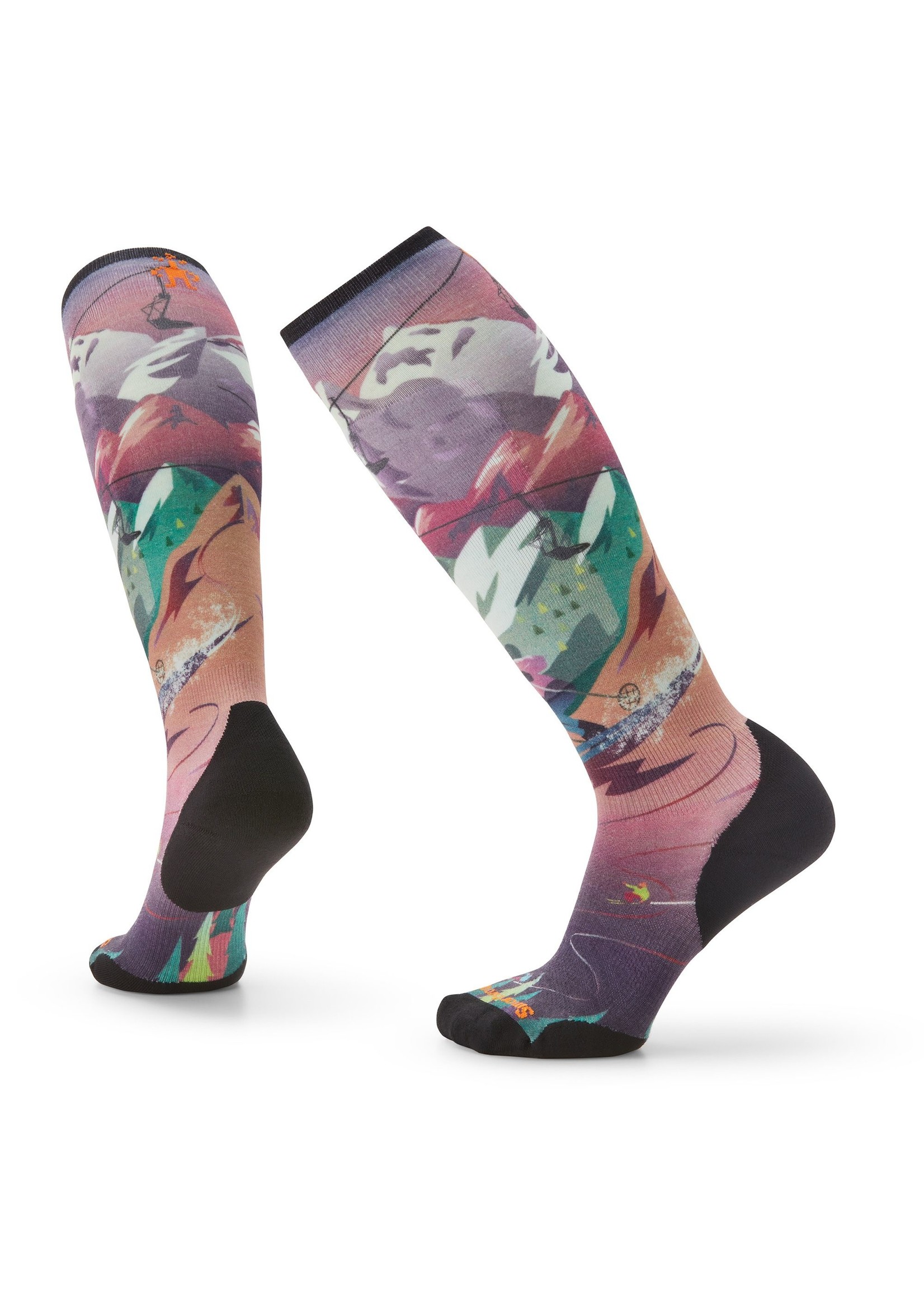 SMARTWOOL Women's Merino ski pants with mountain print