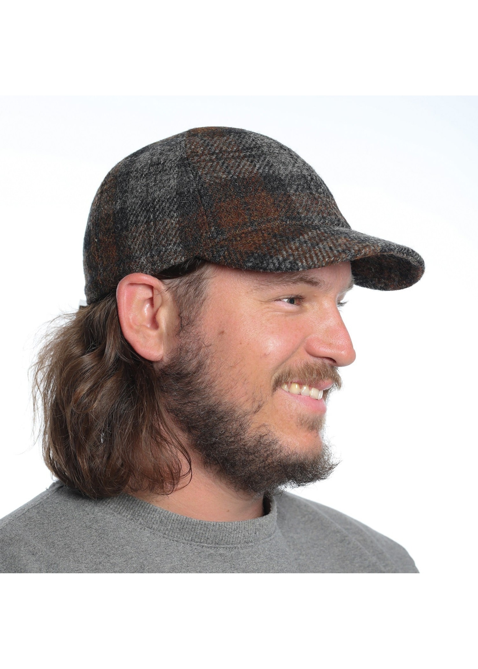 GÖTTMANN Casquette Harris Tweed avec cache-oreilles-Homme