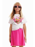 DESIGUAL Pink Panther embroidered t-shirt
