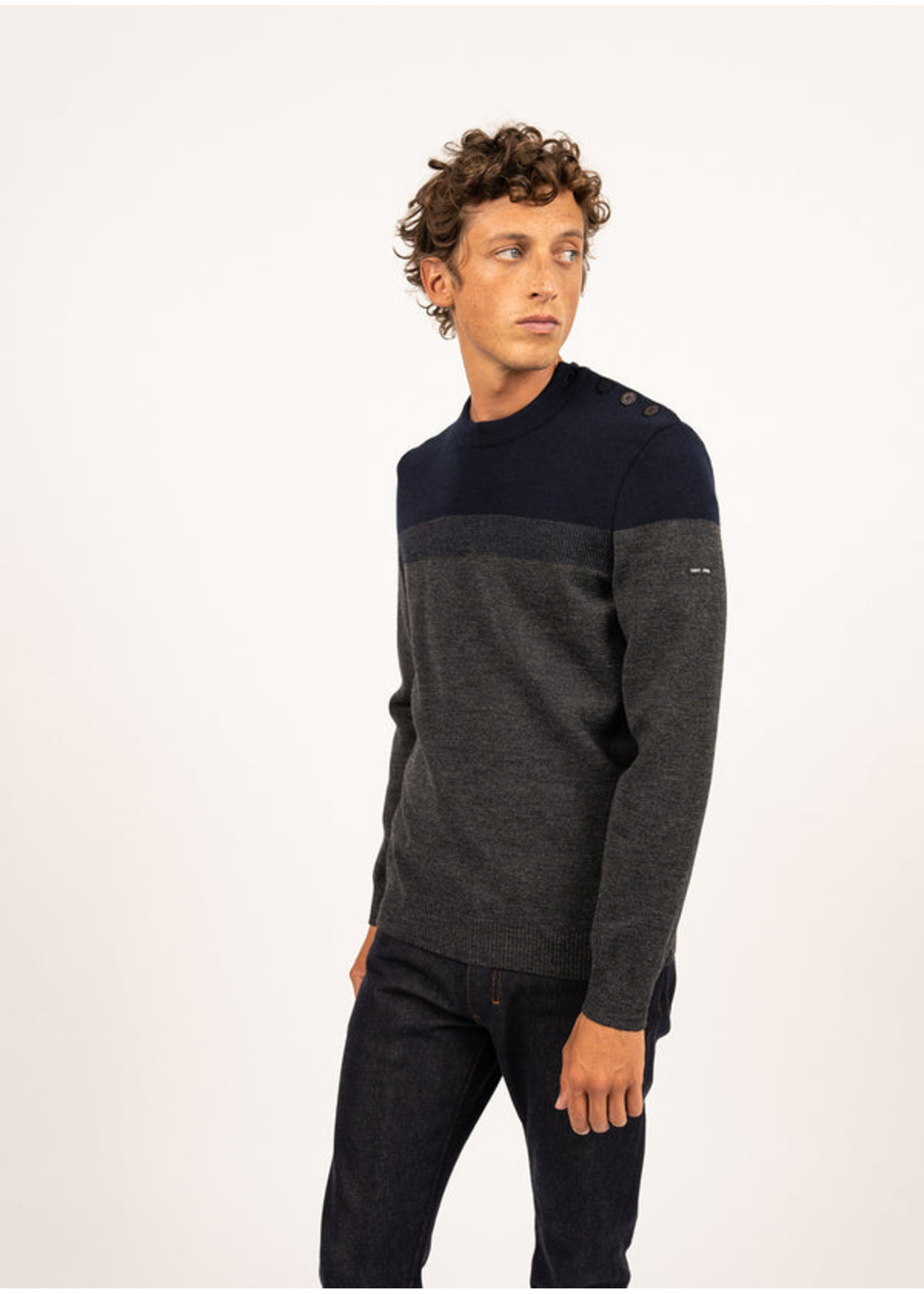 Pull marin Aquitaine coupe confort Homme Lacroix espace boutique