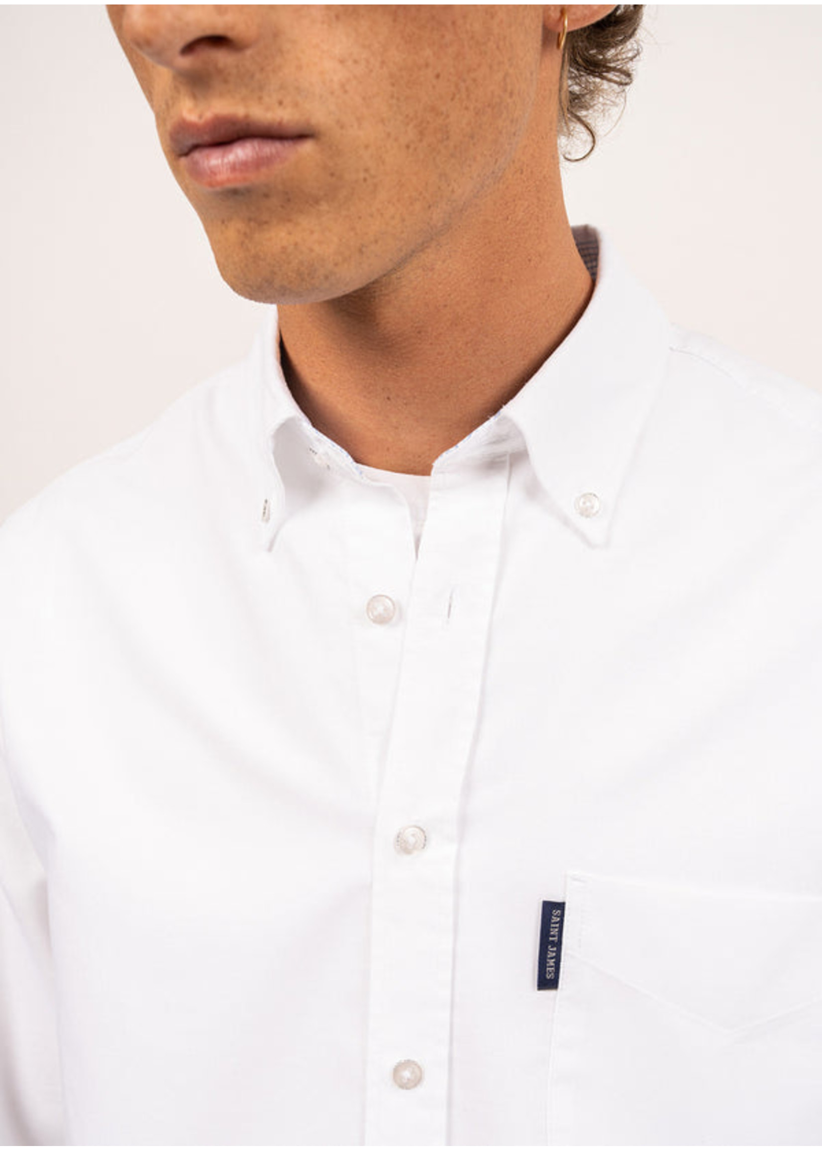 SAINT-JAMES Ambroise Oxford long sleeve shirt