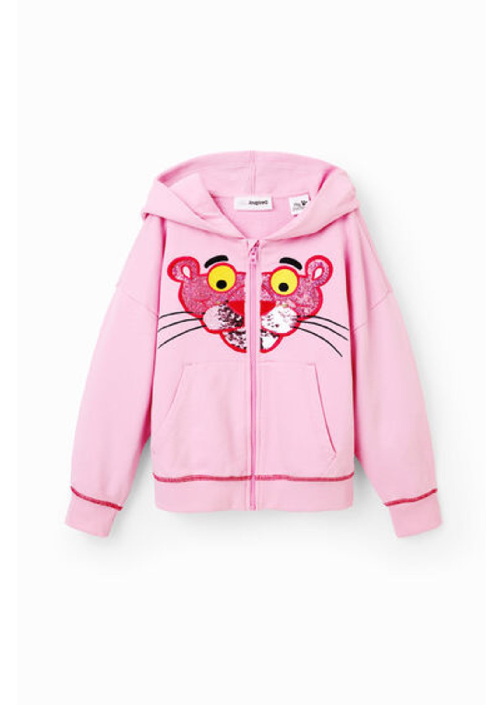 DESIGUAL Sequinned Pink Panther sweatshirt